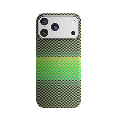 Genuine Kevlar Carbon Fibre Ultra Slim Case for iPhone 17 Pro (Red & Green) (Default)