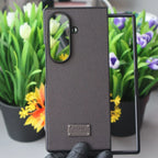J-Case Leather Textured Case-Samsung Z Fold 8 Series