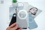 Protective Apple iPhone Back Cover - Heat Deflect Mesh Case with Magsafe for iPhone - Style 8