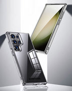 Samsung Galaxy S24 Ultra Rugged Ice Clear Shock Proof Case- Tranparent Mobile Case by CoverMeUp - Style 3