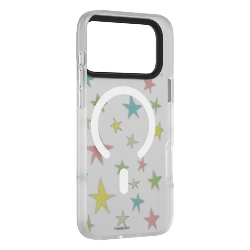 YOUNGKIT Matte Finish Stars Design Magsafe Case for iPhone 17 Pro Max / 18 Pro Max