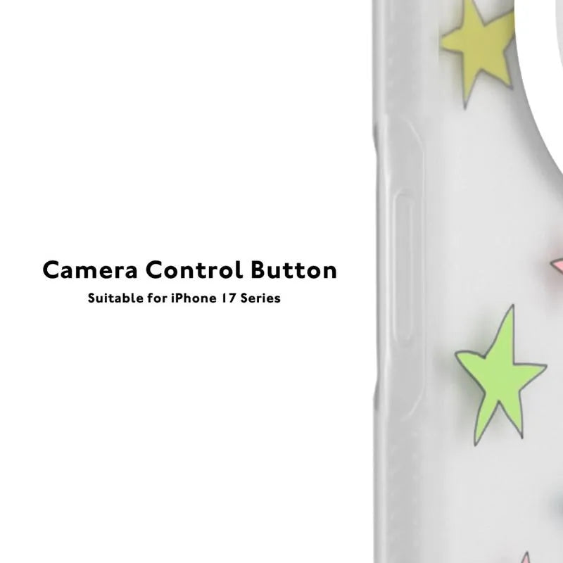 YOUNGKIT Matte Finish Stars Design Magsafe Case for iPhone 17 Pro Max