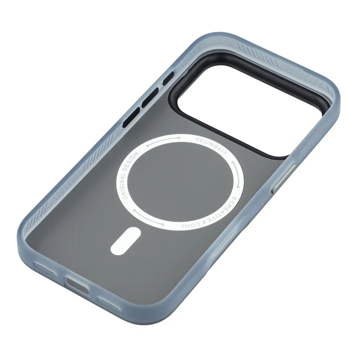 YOUNGKIT Technology Series Matte Finish Cover with Magsafe for iPhone 17 Pro - Grey