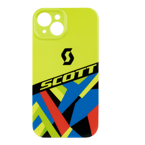 iPhone 15 Case – Vibrant Scott-Inspired Racing Graphics | Snug Fit