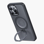 Protective Apple iPhone Back Cover - iPhone 15 Pro Max Case – MagSafe Compatible Matte Cover with Kickstand - Style 3