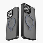 Protective Apple iPhone Back Cover - iPhone 15 Pro Max Case – MagSafe Compatible Matte Cover with Kickstand - Style 4