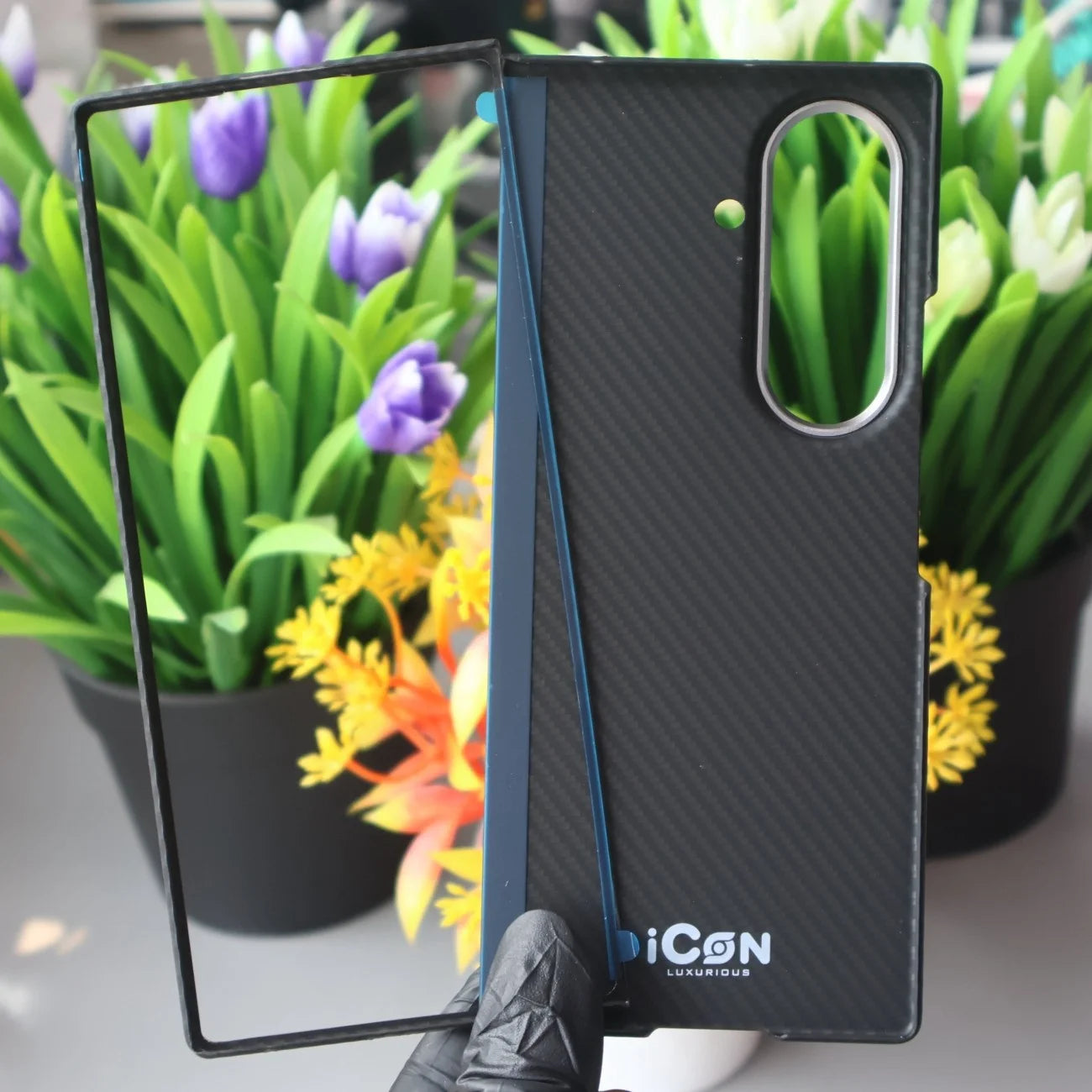 iCon Kevlar Cover-Black-Samung Z Fold 8 Ultra