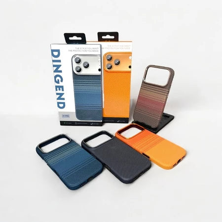 DINGEND SERIES KEVLAR CARBON CASE FOR IPHONE SERIES
