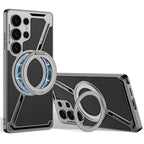 Samsung Galaxy S25 Ultra Luxe Armor Case with Magnetic 360° Ring & Magsafe Mobile Case by CoverMeUp