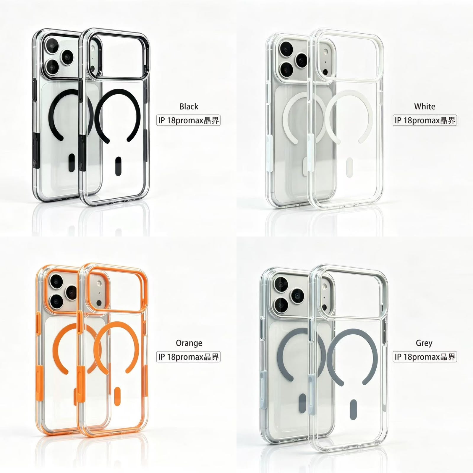 Shockproof Magsafe Clear Case With Ai Buttons for iPhone Series