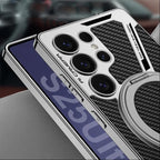 Samsung Galaxy S25 Ultra Luxe Armor Case with Magnetic 360° Ring & Magsafe Mobile Case by CoverMeUp - Style 5