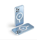Protective Apple iPhone Back Cover - Magsafe Compatible Transparent Case for iPhone 14 Pro - Style 2
