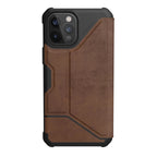 Protective Apple iPhone Back Cover - Metropolis Folio Flip Series Case for iPhone 13 Pro Max (BROWN) - Style 4