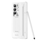Samsung Galaxy Z Fold7 Electroplating Case with Stylus, Kickstand & Glass Protection
