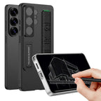 Samsung Galaxy S26 Ultra 5G GKK Mech Style Ultra-thin Folding PC Case with Camera Glass Protection Mobile Case by CoverMeUp - Style 13