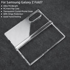 Samsung Galaxy Z Fold7 Thin & Light Crystal Clear Hinge Protection Case - Transparent