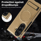 Samsung Galaxy Z Fold7 Leather Case with MagSafe & Kickstand