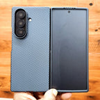 Samsung Galaxy Z Fold7 Slim Carbon Fiber Textured Matte Case with Inside Cloth