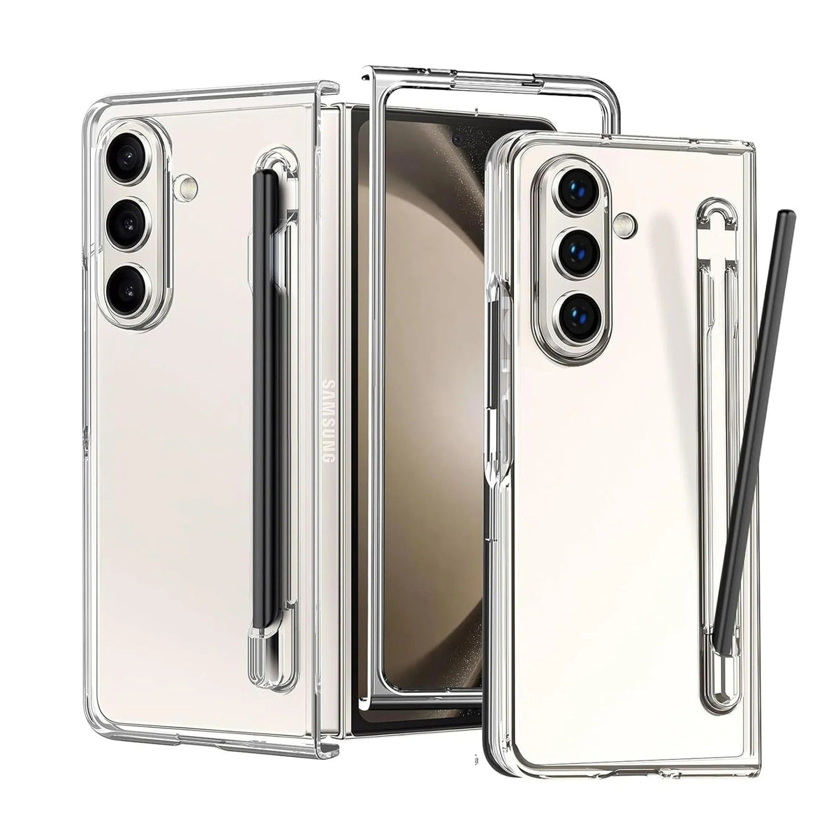 Samsung Z Fold8 Ultra Transparent Case, Crystal Clear Anti-Yellowing Cover with Spen