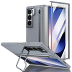 Samsung Galaxy Z Fold 7 Skin Feel Case with Metal Stand, S Pen & Front Glass