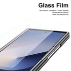 Samsung Galaxy Z Fold7 Plating Leather Case with Stylus & Glass Protection