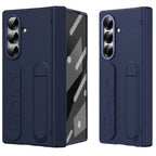 Samsung Galaxy Z Fold7 Skin Feel Case with Silicon Band, Stand & HInge Protection