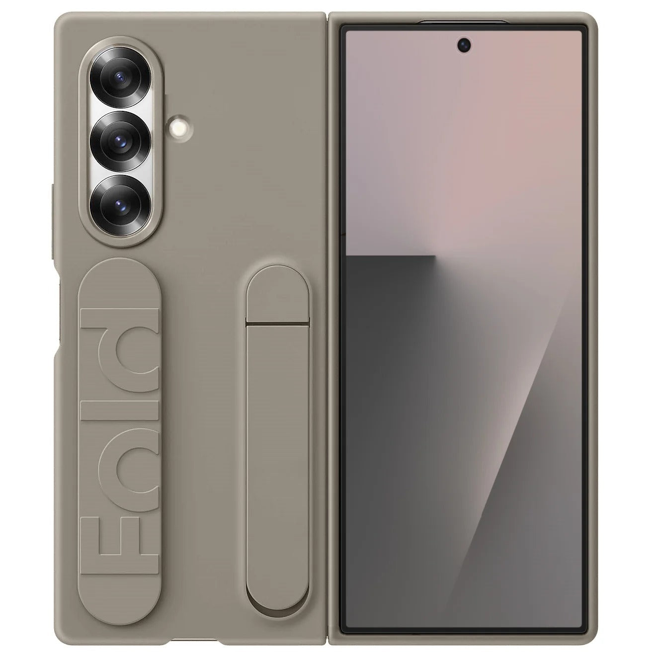 Samsung galaxy Z Fold7 Skin Feel Matte Case with Silicon Band & Stand