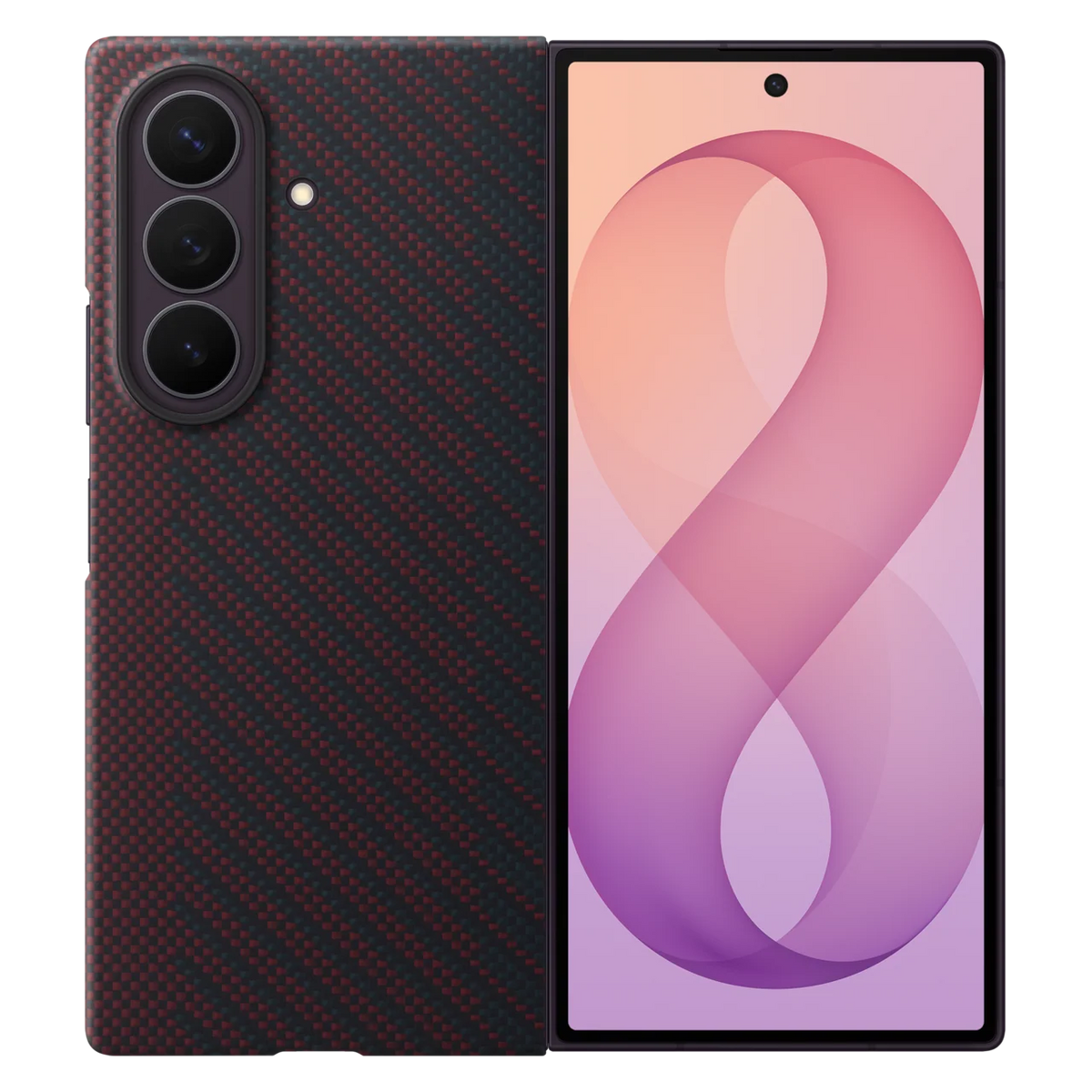 Samsung Z Fold8 Ultra Carbon Case, 0.8mm Slim Carbon Fiber Cover with Magsafe and Logo