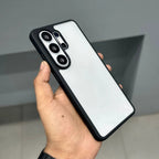 Samsung Galaxy S26 Ultra Anti Fallan Shockproof Case with Clear Back & Side Black - Transparent Mobile Case by CoverMeUp - Style 3