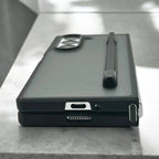 Samsung Galaxy Z Fold7 Smoke Shockproof Protection Case with Stylus - Smoke