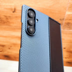 Samsung Galaxy Z Fold7 Slim Carbon Fiber Textured Matte Case with Inside Cloth