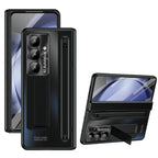 Samsung Galaxy Z Fold7 Electroplating Case with Stylus, Kickstand & Glass Protection