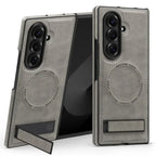 Samsung Galaxy Z Fold7 Leather Case with MagSafe & Kickstand