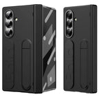Samsung Galaxy Z Fold7 Skin Feel Case with Silicon Band, Stand & HInge Protection