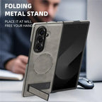 Samsung Galaxy Z Fold7 Leather Case with MagSafe & Kickstand