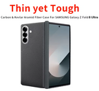 Samsung Z Fold8 Ultra Carbon Case, 0.6mm Thin Carbon Fiber Case with Magsafe, Hinge Protection & Front Glass - Black