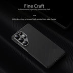 Samsung Galaxy S25 Ultra Ultraslim Lightweight Carbon Fiber Textures Case with Magsafe - Black Mobile Case by CoverMeUp - Style 5