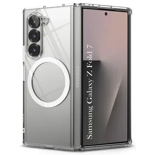 Samsung Galaxy Z Fold7 Cristal Clear Anti-Yellow Hard PC Magsafe Case