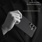 Samsung Galaxy S25 Ultra Ultraslim Lightweight Carbon Fiber Textures Case with Magsafe - Black Mobile Case by CoverMeUp - Style 6