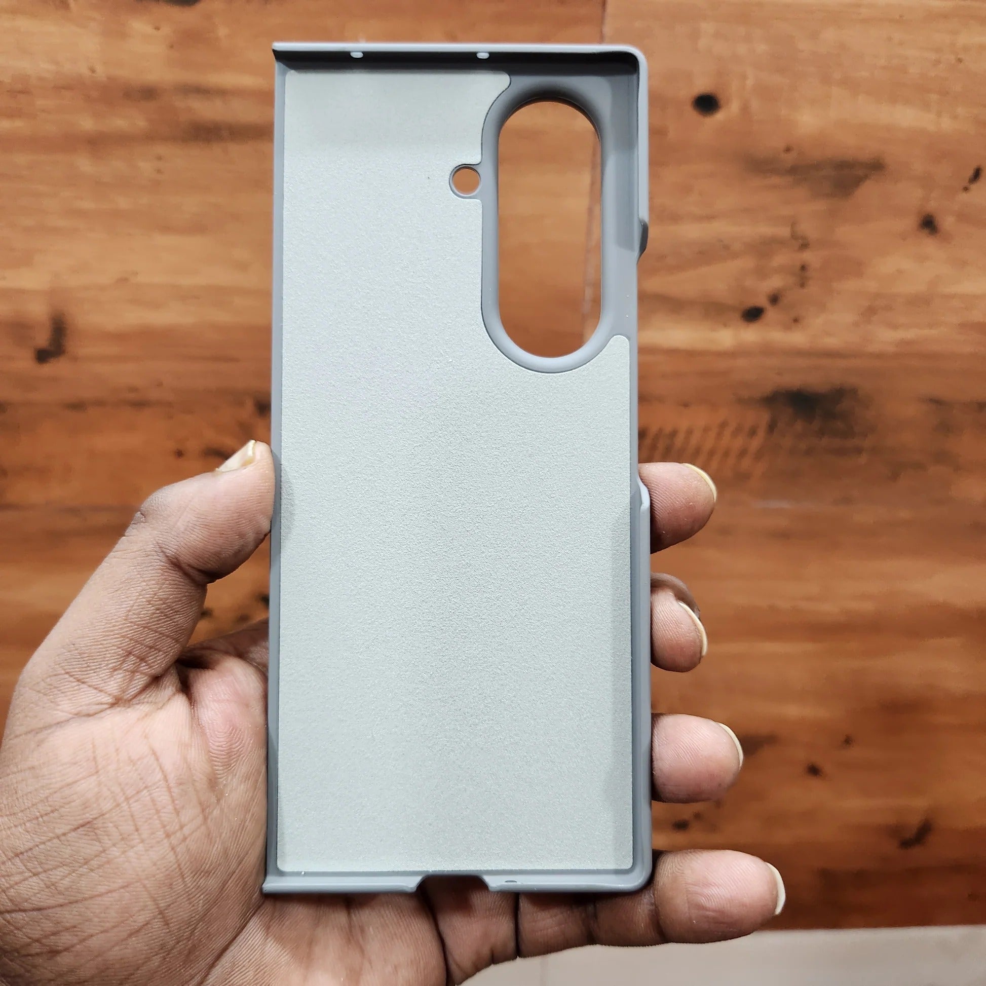 Samsung Galaxy Z Fold7 Slim Carbon Fiber Textured Matte Case with Inside Cloth