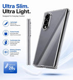 Samsung Z Fold8 Transparent Case, Crystal Clear Anti-Yellowing Back Cover