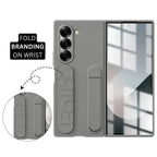 Samsung Galaxy Z Fold7 Skin Feel Case with Silicon Band & Kickstand
