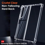 Samsung Z Fold8 Ultra Transparent Case, Crystal Clear Soft TPU Raised Corner Edges