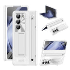 Samsung Galaxy Z Fold7 Electroplating Case with Stylus, Kickstand & Glass Protection
