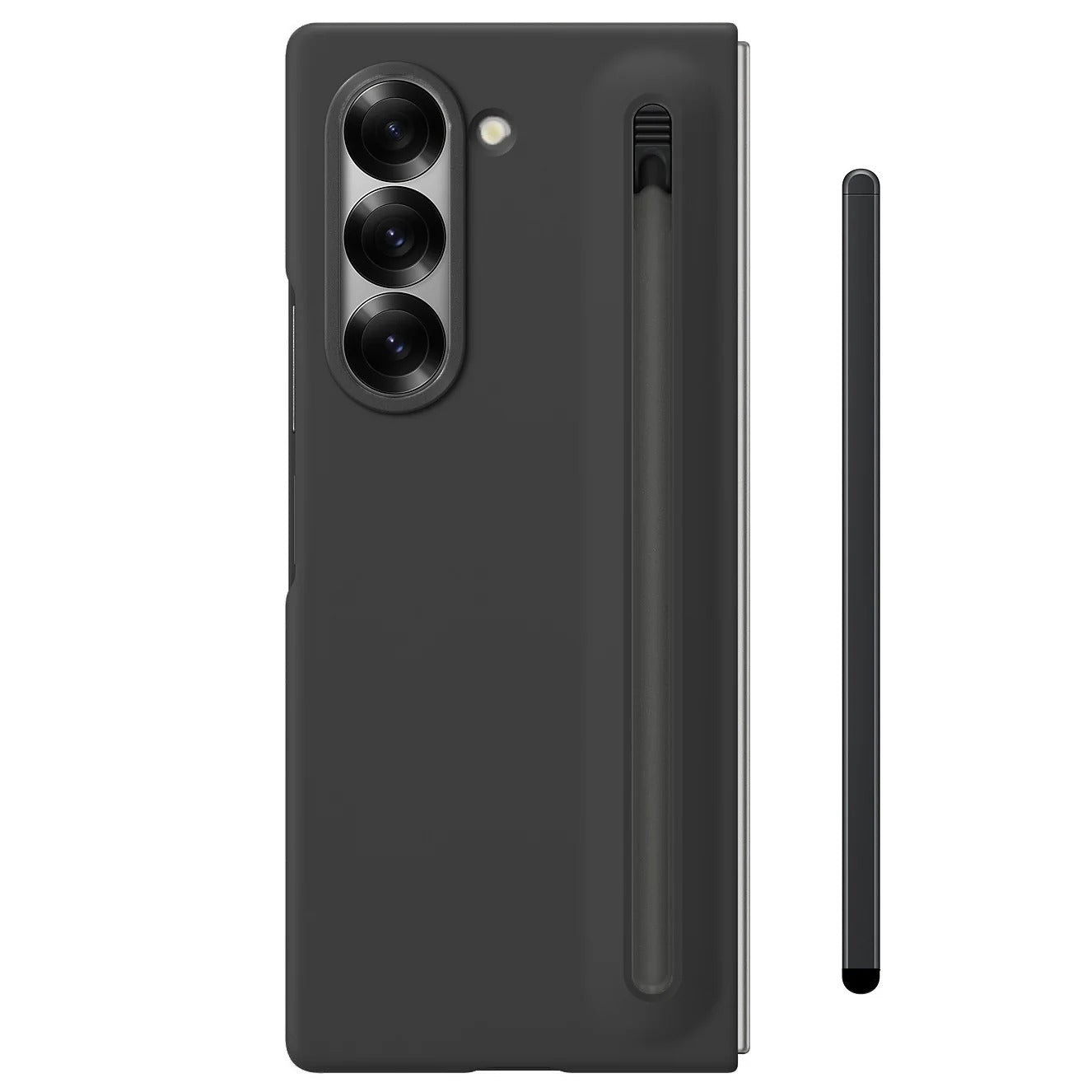 Samsung Galaxy Z Fold7 Skin Feel S Pen Case with Front Glass & Stylus