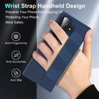 Samsung Galaxy Z Fold7 Matte Hard Case with Silicone Elastic Wrist Strap