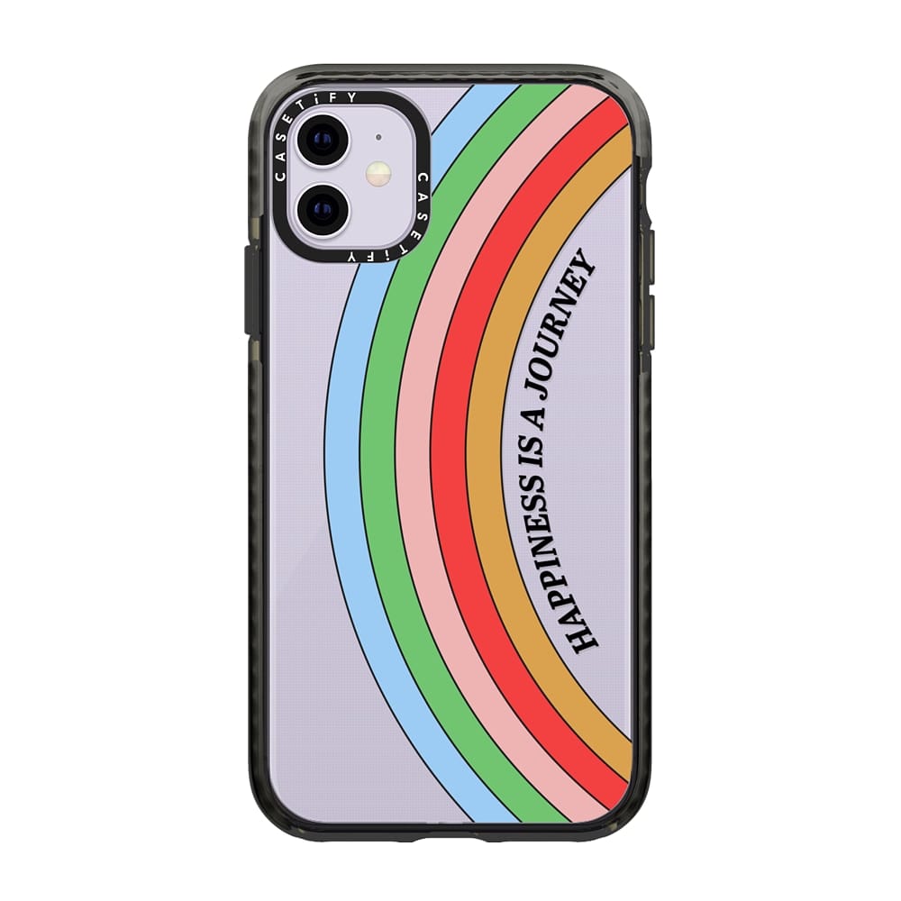 Protective Apple iPhone Back Cover - Rainbow Impact Soft Case For iPhone 12 12Pro - Style 2