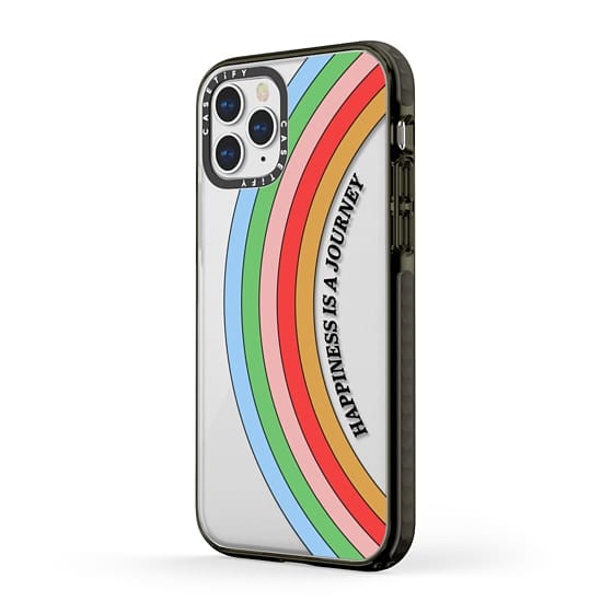 Protective Apple iPhone Back Cover - Rainbow Impact Soft Case For iPhone 12 12Pro - Style 3