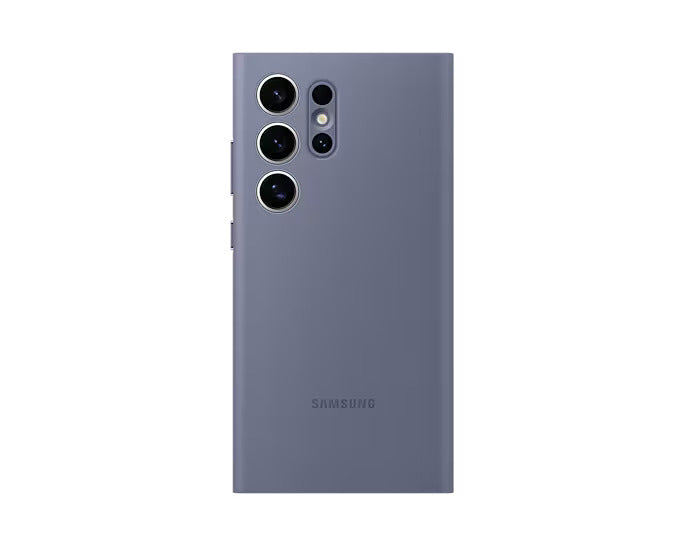 Samsung Galaxy S24 Ultra Smart View Window Flip Wallet Case with Control - Violet Mobile Case by CoverMeUp - Style 2