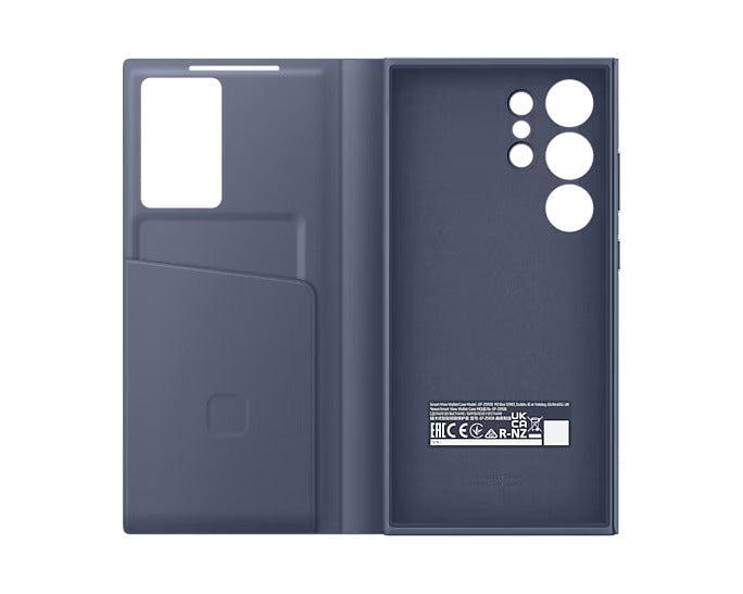 Samsung Galaxy S24 Ultra Smart View Window Flip Wallet Case with Control - Violet Mobile Case by CoverMeUp - Style 5